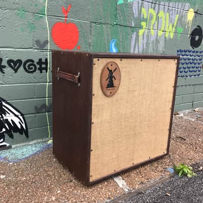 Mills Custom Amps  1x15 bass Cabinet  2017  Oak hardwood ply w/ Natural walnut stain image 3