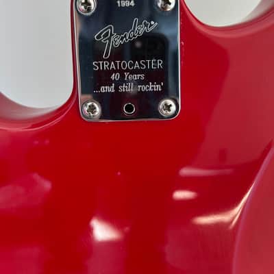 Fender Stratocaster American Standard 1994 – 40th Anniversary – Texas Specials (SRV) 1994 - lipstick red image 6