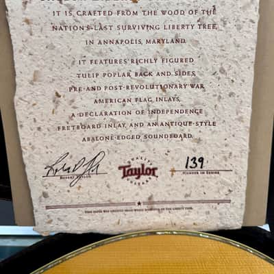 Taylor Liberty Tree LTG Grand Concert Acoustic with Case - Pre Owned image 23