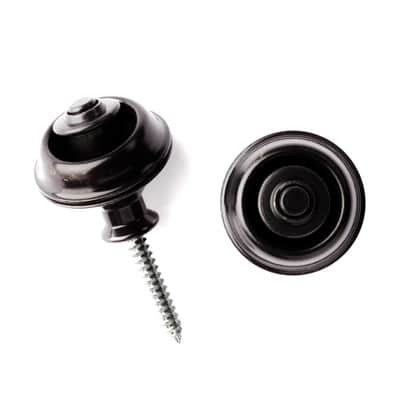 Dunlop SLS1033BK StrapLok Strap Retainers Dual Design (Black) - Accessory for Guitars image 2