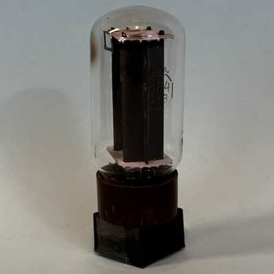 1963 RCA 5R4GYB Vintage Brown Base Black Plate Side D Getter Rectifier Tube!T476 image 2