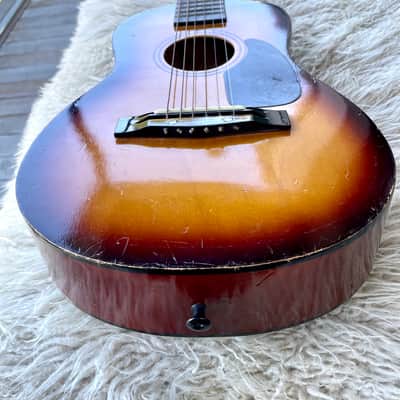 First Act Acoustic student guitar, travel, mini 80’s - Burst image 6