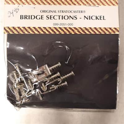 Immagine Fender American Vintage Stratocaster Bridge Saddles (6) (Nickel) - 1
