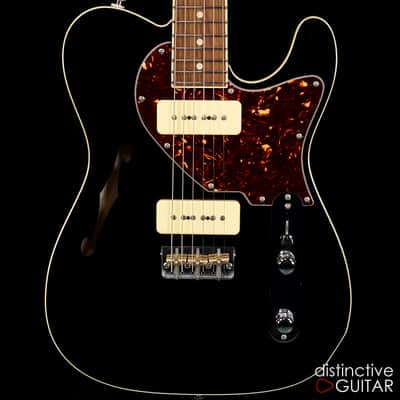 Suhr Custom Classic T Black Double Bound - Dual P90 Pups image 1