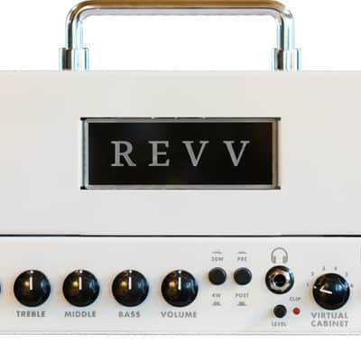 Revv D20 Electric Guitar Tube Head, 20W, White