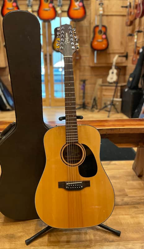 Takamine 12 String Acoustic Electric EF385 w Takamine Logo Case & Owners Manual image 1