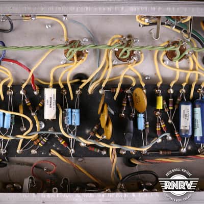 1968 Fender Vibrolux Reverb "Drip Edge" 2-Channel 35-Watt 2x10" Guitar Combo Silverface image 19