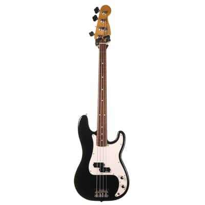 Fender Standard Precision Bass, Black with Hard Case image 3