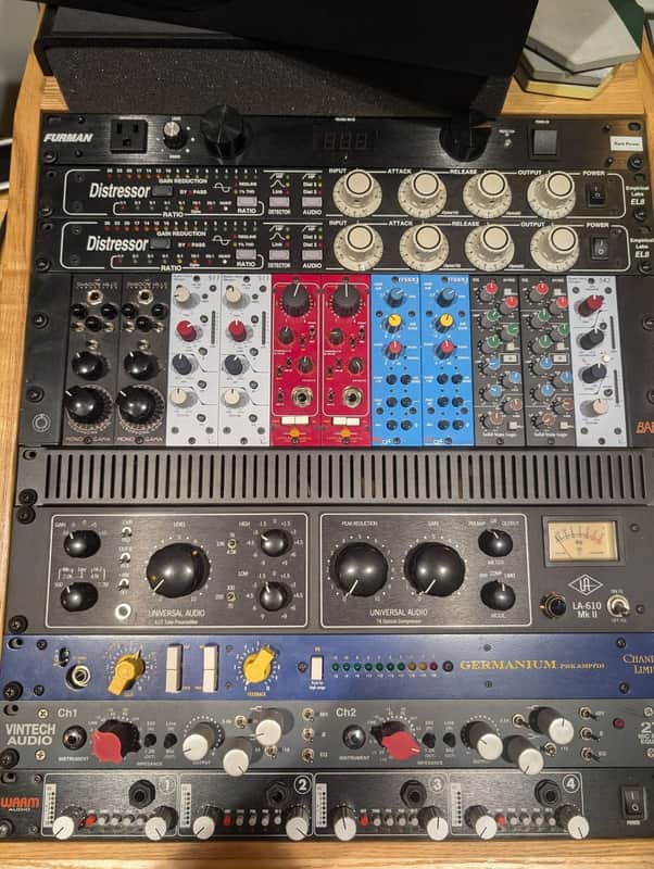 Various Excellent Condition Mic Pres, EQs, and Channel Strips in 500 Series Rack. image 1