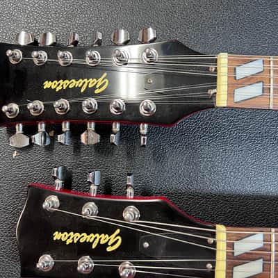 Galveston Double Neck Guitar  Cherry Red 6 string &12 string image 4