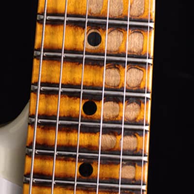 Fender Custom Shop 1959 Stratocaster Journeyman Relic NAMM 2019 LTD Olympic White/3 Tone Burst image 9