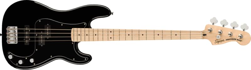 Affinity Series® Precision Bass® PJ, Maple Fingerboard, Black Pickguard, Black image 1