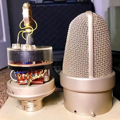 Neumann M 49 Large Diaphragm Multipattern Tube Condenser Microphone 1952 - 1974 Nickel image 5