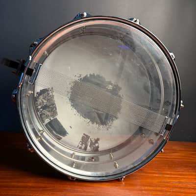 Ludwig LU6514SL Supralite 6.5x14" 10-Lug Steel Snare Drum with P88I Strainer 2021 - Present - Polished Steel image 7