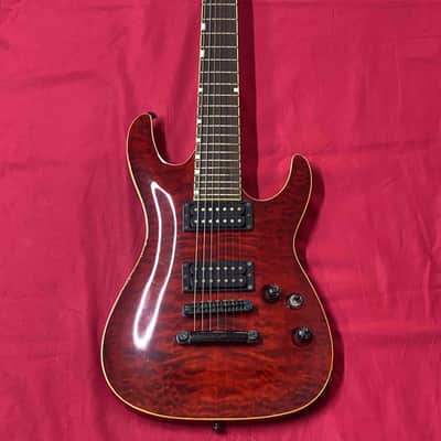 Grass Roots by ESP G-7-53HR 7-String Red 2000's Electric Guitar