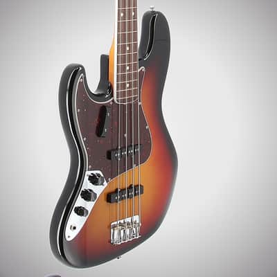Fender Certified Pre-Owned American Vintage II 1966 Jazz Bass Left-Hand, Rosewood Fingerboard, 3-Color Sunburst (P6) (21169) image 4