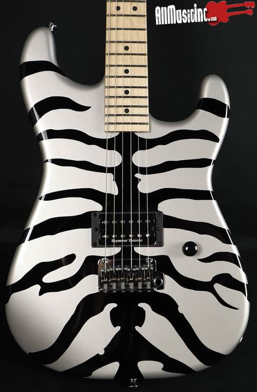 Charvel Limited Edition Super-Stock San Dimas Style 1 Silver Bengal Electric Guitar image 1