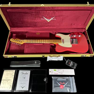 2024 Fender Telecaster 1955 Custom Shop '55 Reissue Tele Journeyman Relic ~ Faded Fiesta Red image 12
