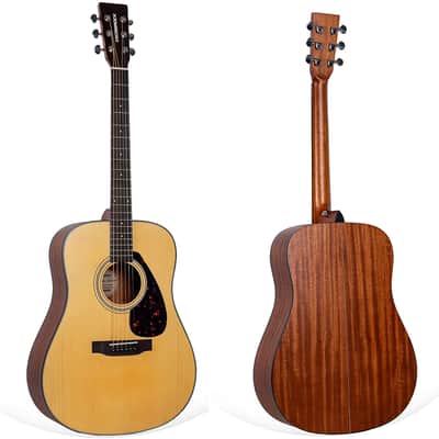 Crossrock 6 String Acoustic Dreadnought Guitar with Hard Case, Spruce Top, Student Guitar image 2