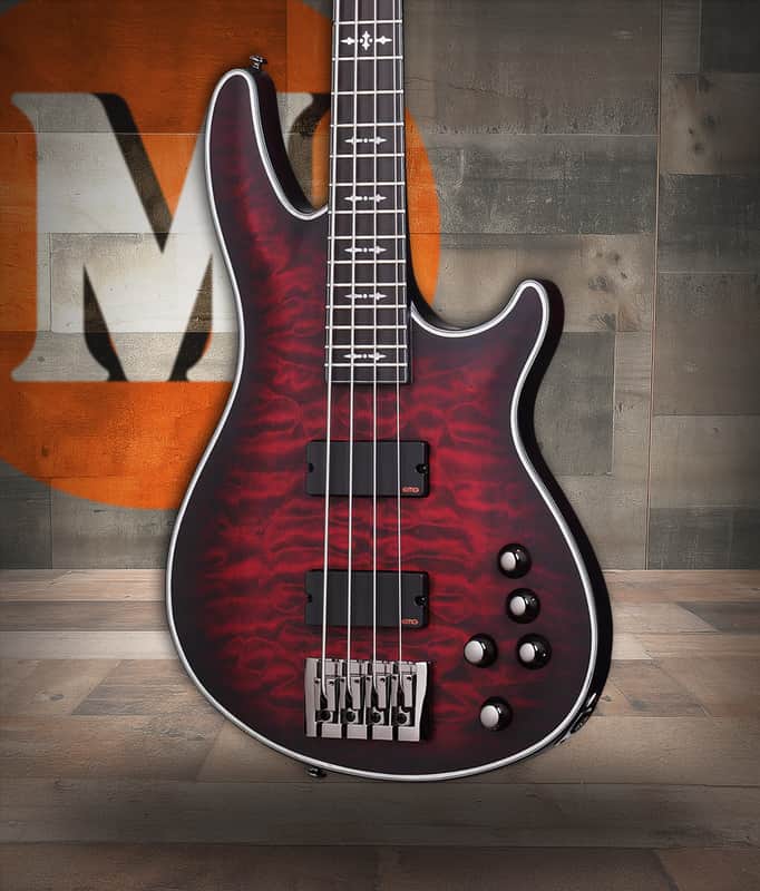 Schecter Hellraiser Extreme-4 Active 4-String Bass Crimson Red