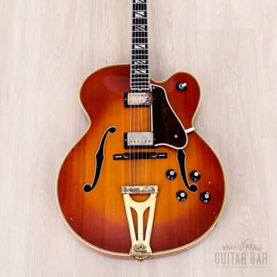 1970 Gibson Super 400 CES Vintage Archtop Electric Guitar Sunburst w/ T Tops, 1 11/16" Nut image 2