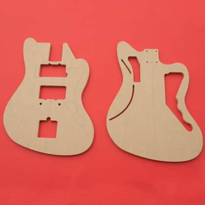 Jazzmaster Body Router Template CNC Luthier Tools 1/2" MDF 0.5" Fender imagen 1