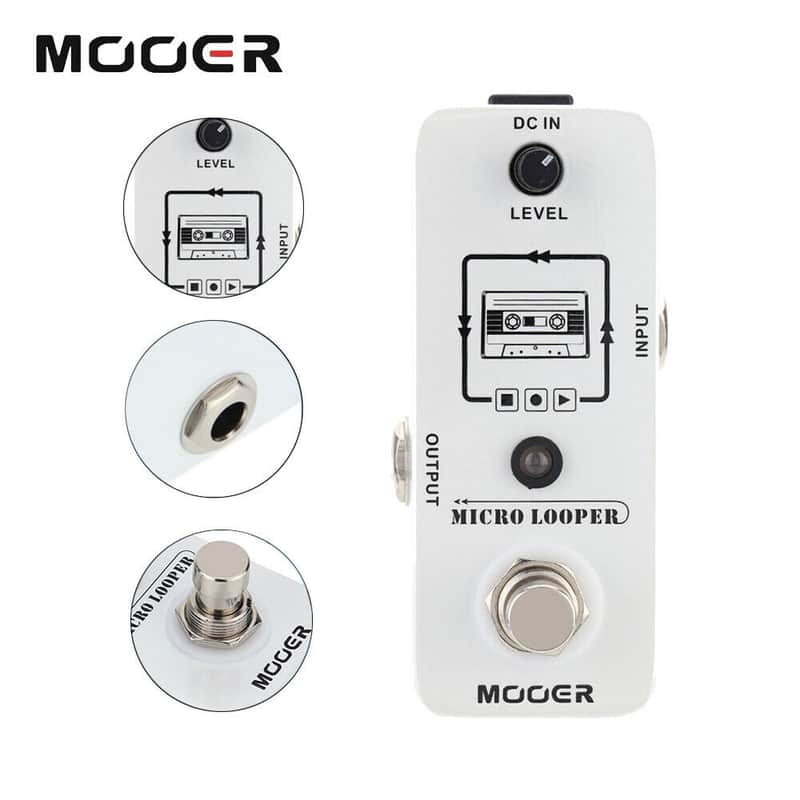 Mooer Micro Looper Guitar Effects Pedal Mini 30min Loop Recording True Bypass image 1