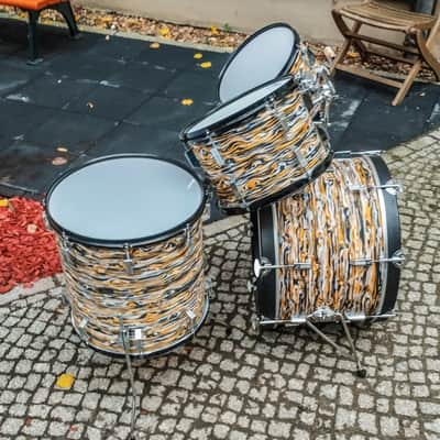 Restored Sonor Champion Vintage Drum Set 70s Pre Phonic - Vaneer image 9