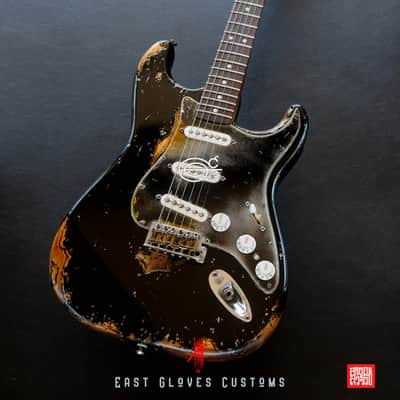 Fender Stratocaster 60th Anniversary Special Edition Black Aged Relic by East Gloves Customs (Rare) image 5