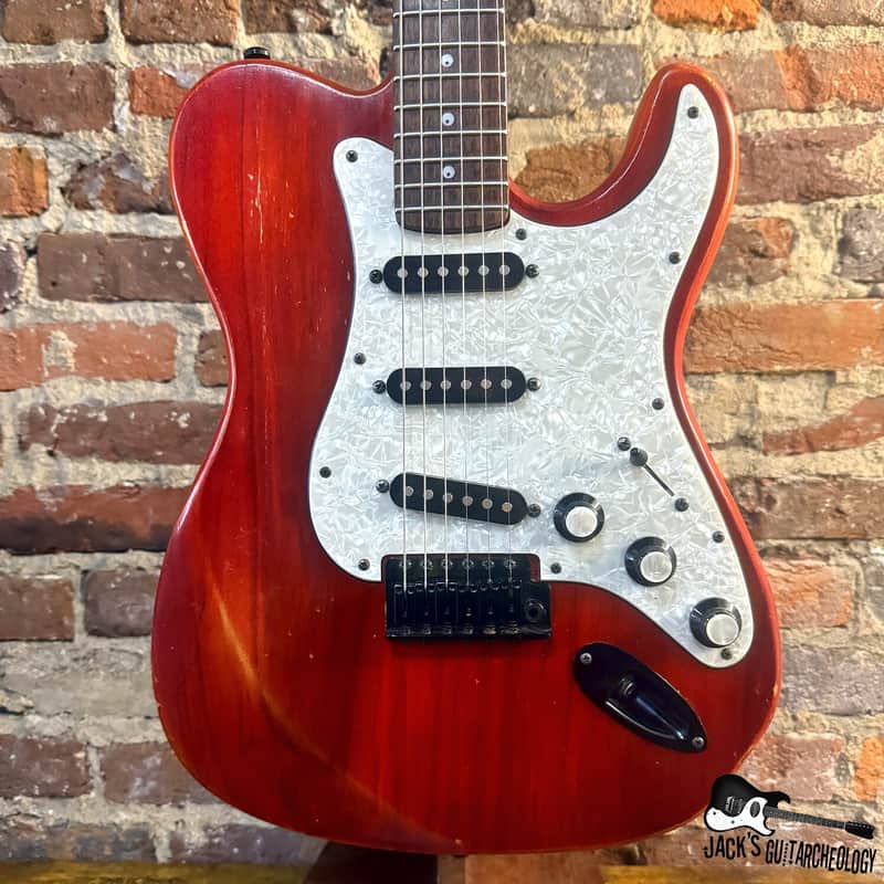 Weeping Willow Lutherie Custom T/S-Style Hybrid Electric Guitar (2000s - Red Trans) image 1