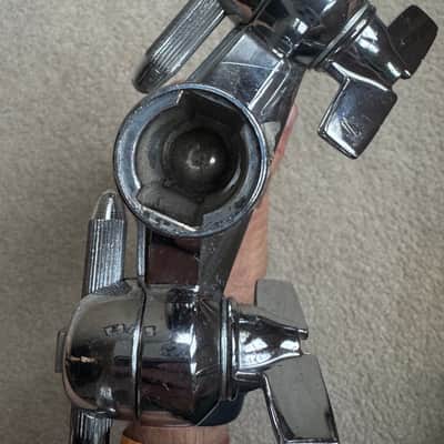 Premier Vintage Lokfast Double Tom Drum Holder Mount Post - two 5” L Arms - Chrome image 9
