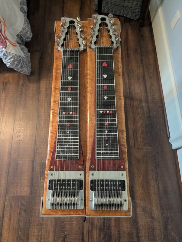 Sho-Bud Pro II Double Neck 1973 Two Tone Brown and Blonde - Very Good