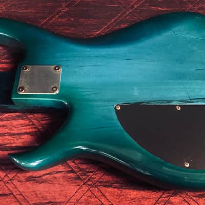 Modulus Graphite SPX 5 Bass 1989 Aqua Transparent Figured Maple image 6
