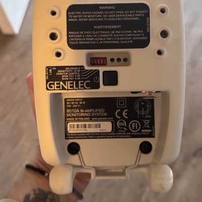 Genelec 8010A 3" Powered Nearfield Studio Monitor White (PAIR) image 3
