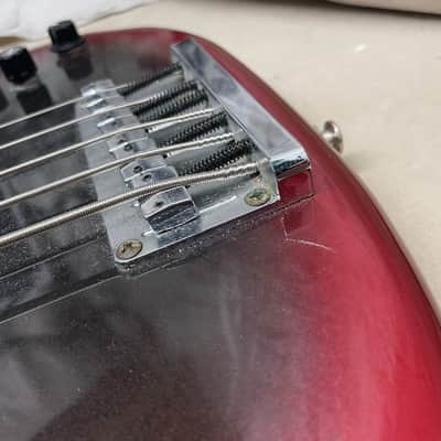 Heartfield DR Series DR-5 5-string Bass Aguilar Preamp MIJ Made In Japan Red/Black image 15