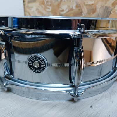 Gretsch GB4160 Brooklyn Chrome Over Brass 5x14" 8-Lug Snare Drum 2012 - Present - Chrome-Plated image 1