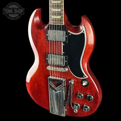 Used 2020 Gibson Custom Shop 60th Anniversary 1961 Les Paul SG Standard Sideways Vibrola Cherry w/case TSU25245 image 5