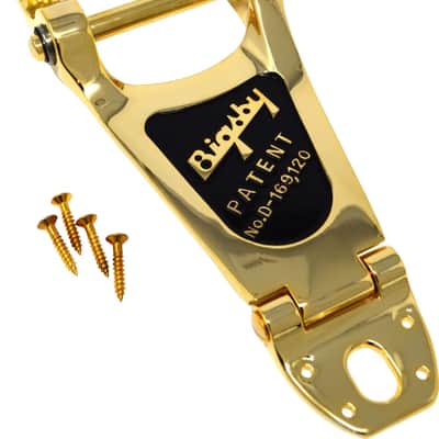 Bigsby Gretsch B7G Gold Vibrato Tremolo Tailpiece, B7 006-0150-100