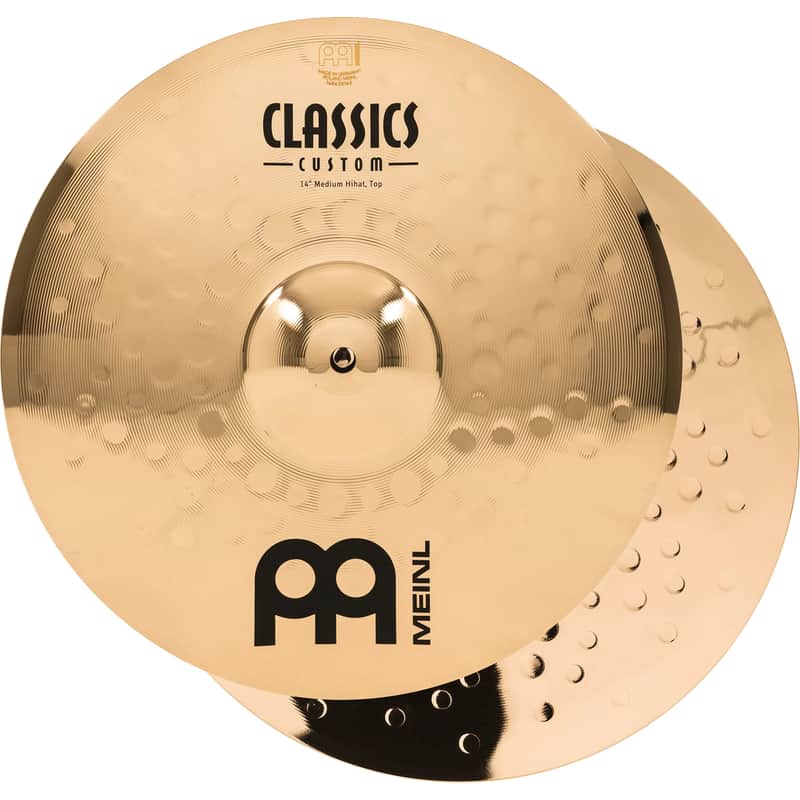 Meinl CLASSICS CUSTOM BRILLIANT 14" MEDIUM HIHAT - CC14MH-B image 1