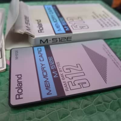 ROLAND M-512E MEMORY CARD RAM 64K BYTES For D50 VG JD JV U BOX MANUAL WORK GREAT image 9
