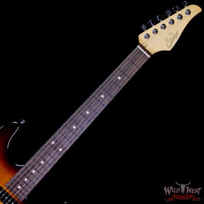 Suhr Custom Classic S Antique HSS Rear Rout Indian Rosewood Fingerboard 2 Tone Tobacco Burst 7.70 LBS image 4