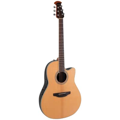 CS24 4 G Electro acoustic Guitar Celebrity CS Standard Mid Cutaway Natural Ovation image 3