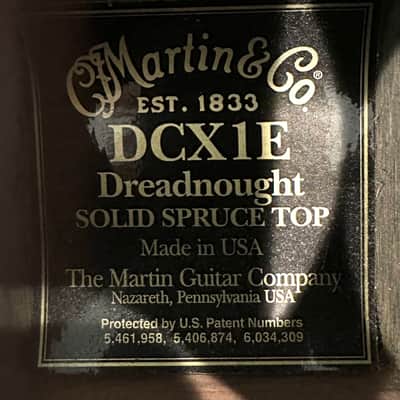 Martin DCX1E Dreadnought Cutaway Acoustic-Electric Natural 2013 - Satin image 3