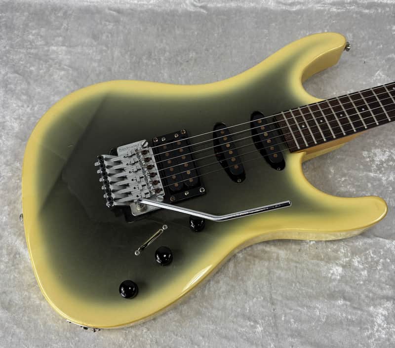 Vintage Westone Spectrum electric guitar with reverse headstock in reverse silverburst(?) image 1