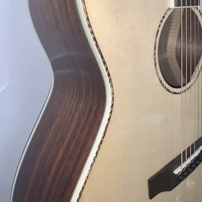 Shore Cutaway Acoustic Guitar - natural solid spruce top image 6