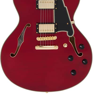 D'Angelico DAEDCTCHGS EXCEL DC Double Cutaway Semi-Hollow Body 6-String Electric Guitar w/Deluxe Hardshell Case image 5