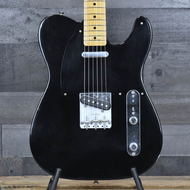 Mint Fender Dealer Exclusive Vintera  Road Worn  '60s Double Esquire -  Black with Deluxe Gig Bag image 1