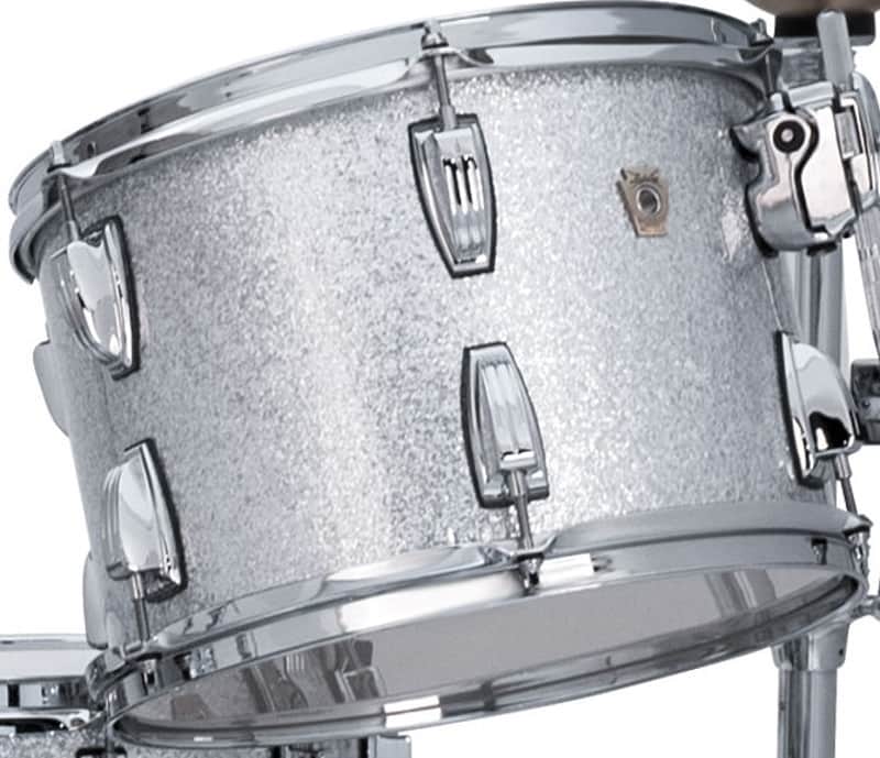 Ludwig *Pre-Order* Classic Maple 8x10" Silver Sparkle Rack Tom Tom Drum Atlas Mount | Made in the USA | Special Order | Authorized Dealer image 1