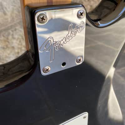 1997 Fender American Standard Stratocaster - Black Maple Neck - w/ Original Red Logo Case & Fender Card image 15