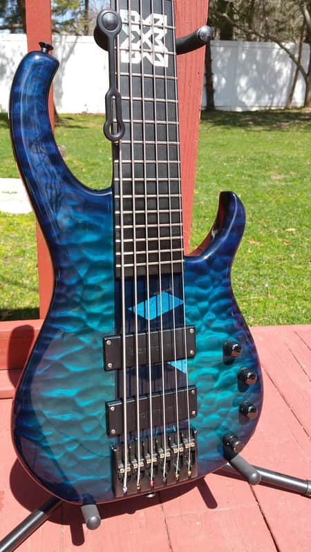 Modulus TBX Quantum Q6 1996 Trans Blue Quilt w/OHSC Graphite Bass image 1